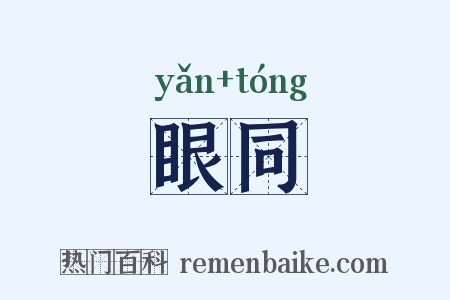 眼同是什么意思的图片